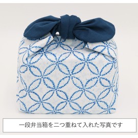 Lunch Bag, Insulated Lunch Bag, No String, Tie Type, Ribbon, Japanese Pattern (Cloisonné)