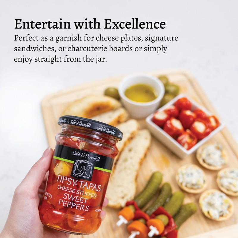 Sable & Rosenfeld Tipsy Tapas Cheese Stuffed Sweet Peppers in