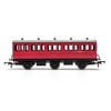 Hornby R40124A BR Crimson 3rd Class 5 Door 6 Wheel