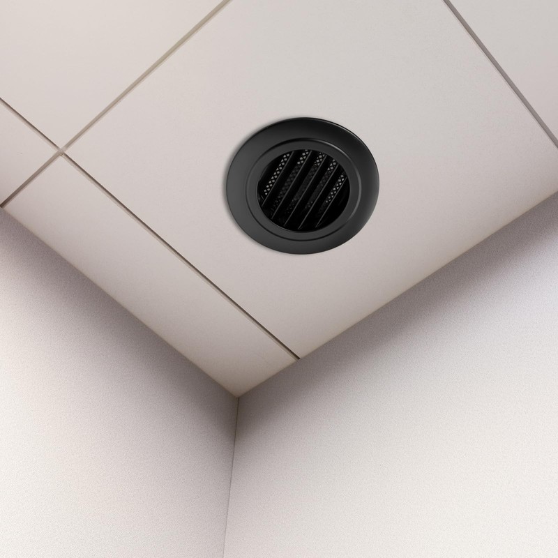VIHOSE 24 Pcs 4'' ABS Round Vent Cover Plastic Soffit