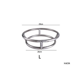 Leadigol Wok Ring - Stainless Steel Rack for Gas Stove, Reversible Size Support Ring, Pot Mats and Accessories