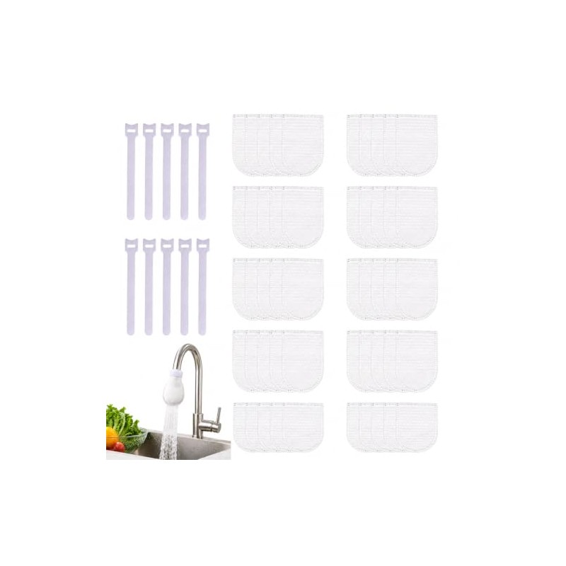 BOXOB 50uds Grifo Filtro Bolsas para Cocina Fregadero & 10