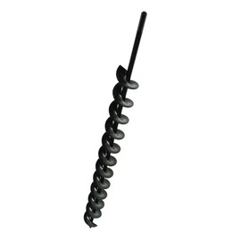 kimllier Extended Length Auger Drill Bit Fit for Planting 1.75 x 24 Inch (Black, Long Blade) 8mm Diameter Hex Shank