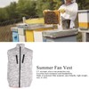 Summer Cooling Fan Vest USB Detachable White Fan Air Conditioning