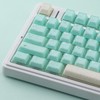 Sunzit Green Keycaps,166 Keys PBT Custom Translucent Keycaps,Cherry Profile Crystal