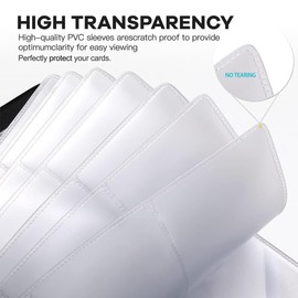 AFCJLTO Business Card Storage for 120 Cards, Business Card Folder, PU Leather Business Card Folder, Business Card Organiser, Black