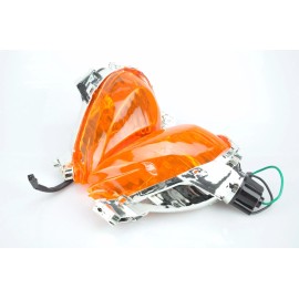 Unbranded Front Turn Signal With Bulb Fit Suzuki 08-20 HAYABUSA GSX1300R Orange