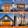 2 Pack Dusk to Dawn Exterior Lighting Fixtures Wall Mount,