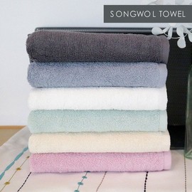 [Songwol Towel] Light daily towel Como 130g 30 count 10 sheets, beige 10 sheets / [송월타올]가벼운 데일리수건 꼬모 130g 30수 10장, 베이지 10장