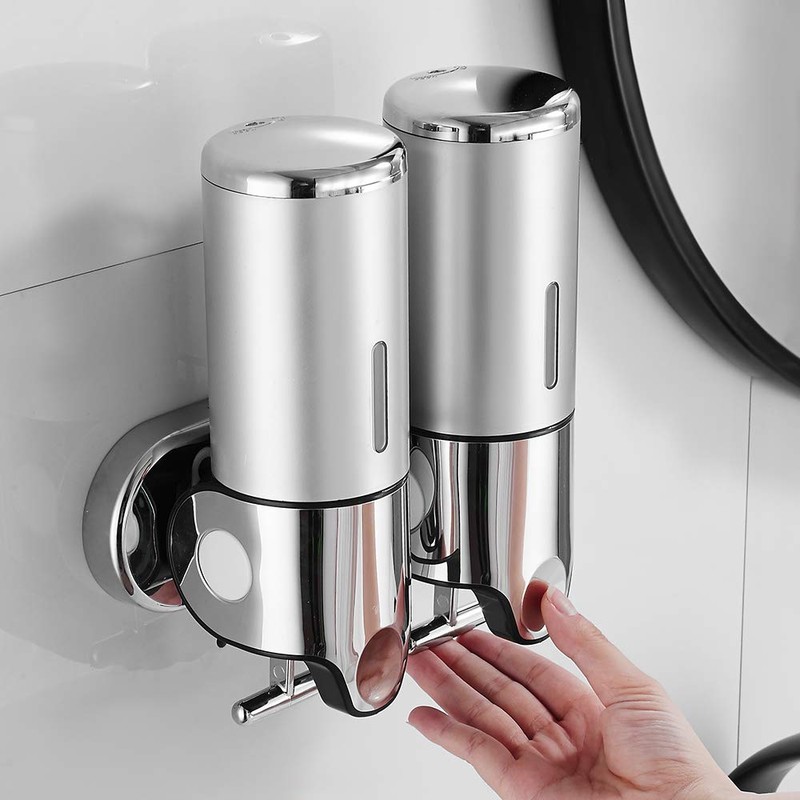 tropical Soap Dispenser, Wall Mounted, Shampoo, Body Soap, Bathroom, Shower