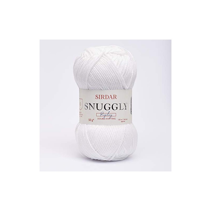 Sirdar Snuggly Replay DK, Whizz Kid White (100), 50g