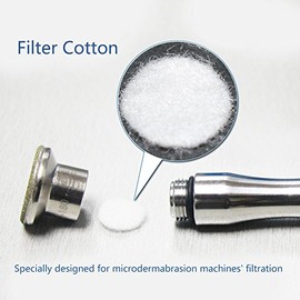 ZJchao - Filtros de microdermobrasiones, 500 unidades de repuesto de esponja de algodón para máquina de belleza para eliminación de puntos negros (15 mm)