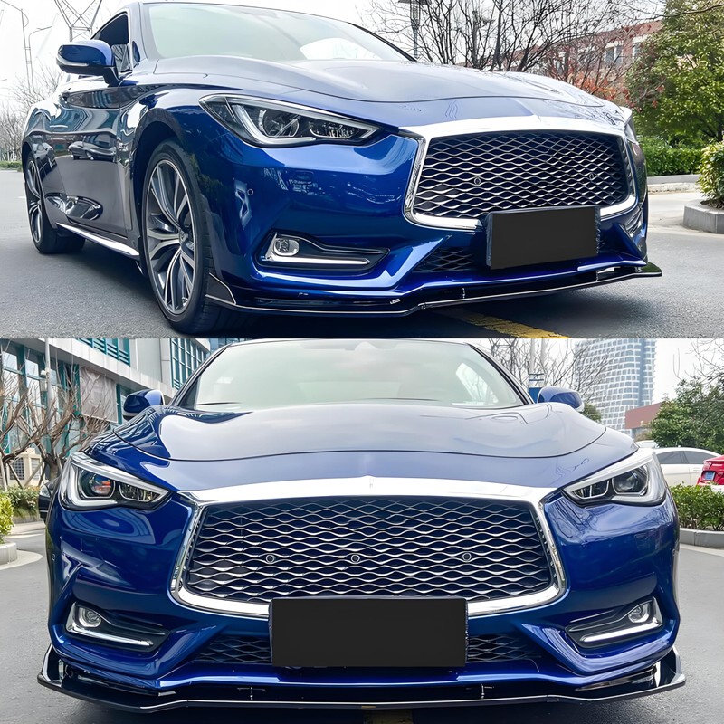 MUTUSAISI Front Bumper Lip Spoiler Splitter Fit for Infiniti Q60
