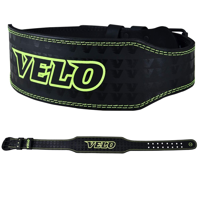 VELO Power Weight Lifting Buffalo Hide 4" Leather Belt Gym
