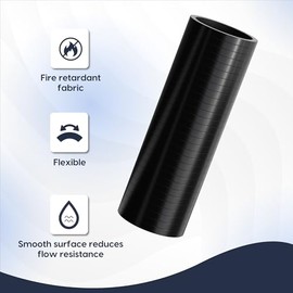 Endure Endure 3" ID Straight Silicone Coupler Hose (76mm) High Temp 4-Ply Reinforced Length(152mm) Thickness(5mm), Intake Piping, Couplers for High Performance Vehicles, Automotive Silicone Hose - Black