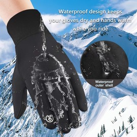 JBLJDWD Cycling Gloves for Men, Cycling Gloves, Touchscreen Bike Gloves Non-Slip Waterproof Gloves for Men Women Running Driving Cycling Climbing Hiking Skiing