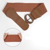 JASGOOD Wide Belt Women's Belt Rubber Belt Sash Belt Croco