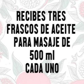 Tri Pack Aceites Masaje Reduce Reafirma Anticelulitis 500 Ml