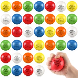 Lenwen 36 Pcs Christmas Employee Appreciation Gifts 2.5 Inch Motivational Stress Balls Inspirational Stress Relief Balls for Adult Relief Thank You Gift (Proud)
