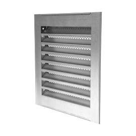 Vent Systems 8" x 8" Inch Square Soffit Vent Cover - Air Vent Louver - Grill Cover - Built-in Bird Screen - HVAC Vents for Outside Use, Home Office, Kitchen - Galvanized Steel Grille