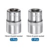 sourcing map 6-Point Shallow Socket, 1/2" Drive 18mm 19mm Shallow