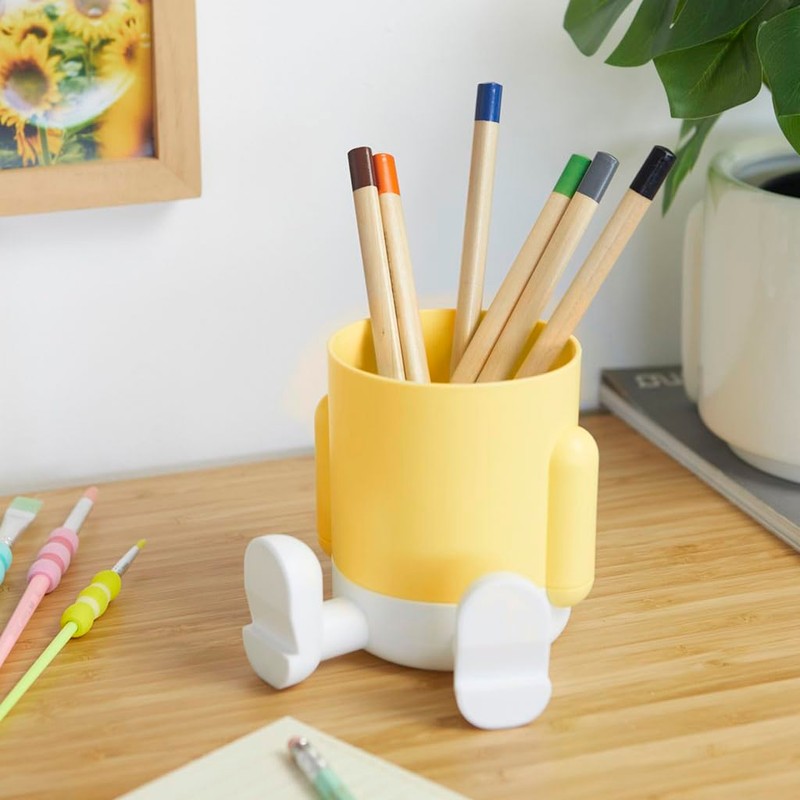 balvi Mr. Sitty Pen Holder Yellow Coloured and Original Design