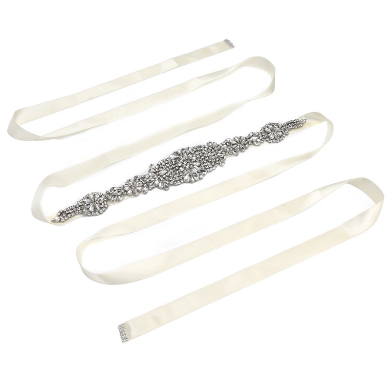 Rhinestone Wedding Dress Belt Elegant Waistbelt Clothes Accessories for Bride