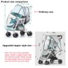 Unisize Pet Stroller Rain Cover - Foldable Clear Protection for