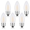 E26 Candelabra Light Bulbs Frosted Chandelier Light Bulbs 25watt Equivalent