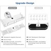 LOLYPOT Shower Shelf No Drilling Telescopic 32-48 cm, Shower Shelf