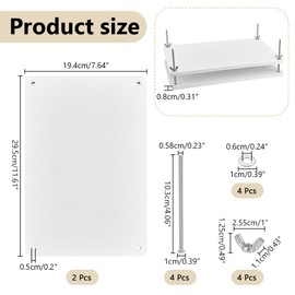 UNICRAFTALE White Rectangle Bamboo Portable Book Press Bookbinding Tool Wooden Book Press Bookbinding Paper Press for Bookbinding Supplies Flat Paper Press Machine for DIY Handmade Paper Press