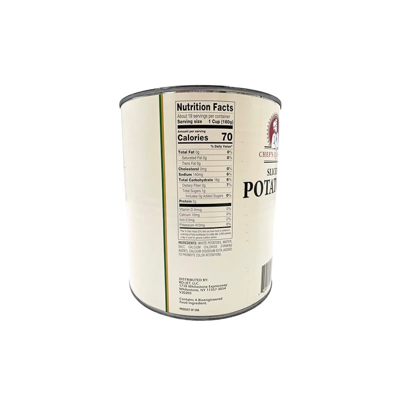 Chef's Quality Sliced Potatoes | Kosher | (6 LB 14oz)