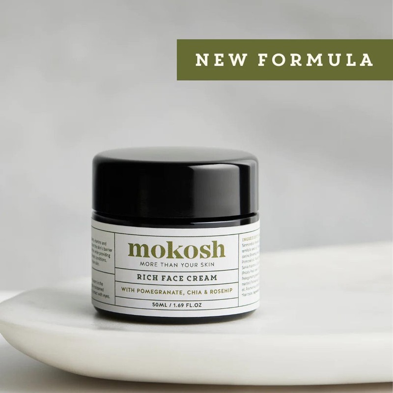 Mokosh Rich Face Cream 50ml - Pomegranate, Chia & Rosehip
