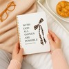 FGFK Coquette Leopard Print Bow Christian Notebook Journal, With God