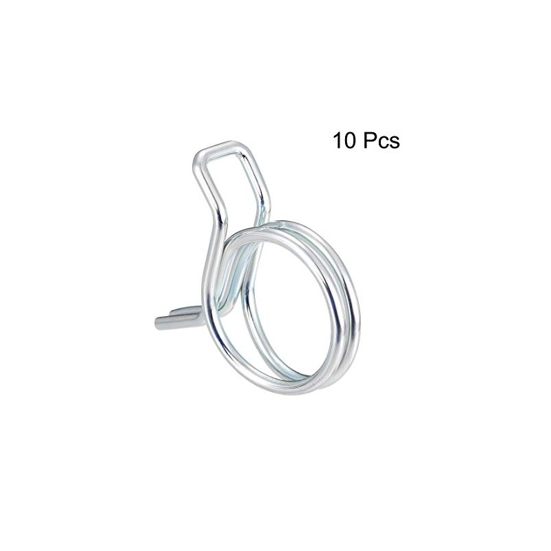 uxcell Double Wire Spring Hose Clamp 16mm Inner Dia Fit