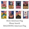 MALIHONG July of 4th Dog Garden Flag Peeking Dog Siberian
