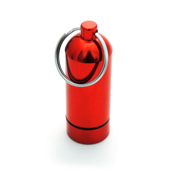 Pill Box Set of 2 Pill Box Aluminium Capsule Key