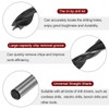 HARFINGTON 3pcs Brad Point Drill Bits 5.5mm(7/32") Dia Straight Round