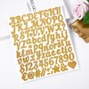 1 Inch Holographic Laser Letters Stickers,10 Sheets 880 Pcs Glitter