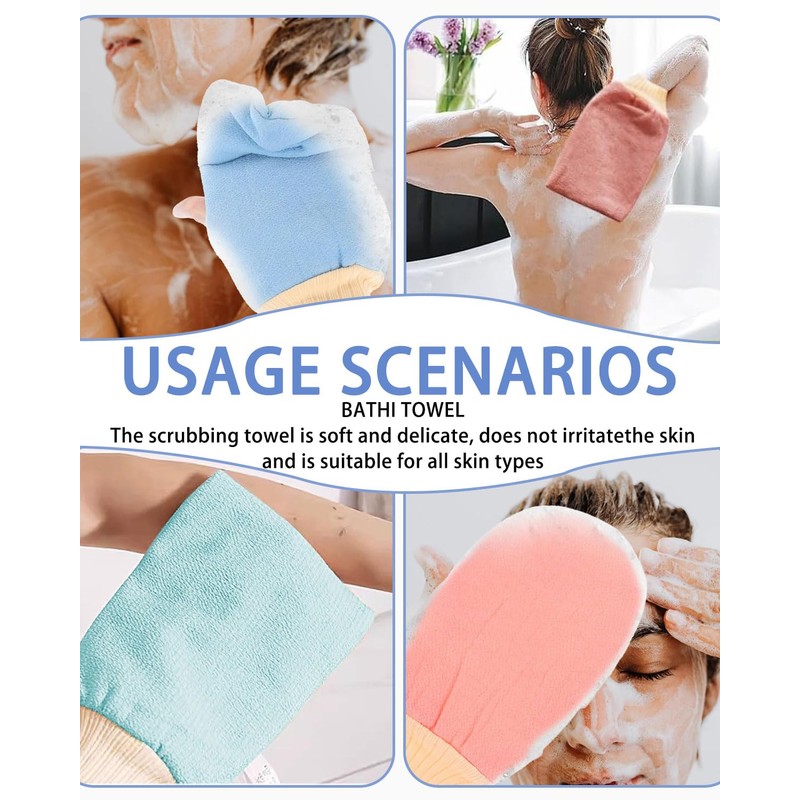 MYGLOAR 4 pezzi di guanti esfolianti coreani, guanti esfolianti per