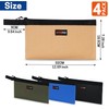 WISEPRO 4 PCS Zippered Tool Pouch, Multipurpose Tool Organisers Bags,