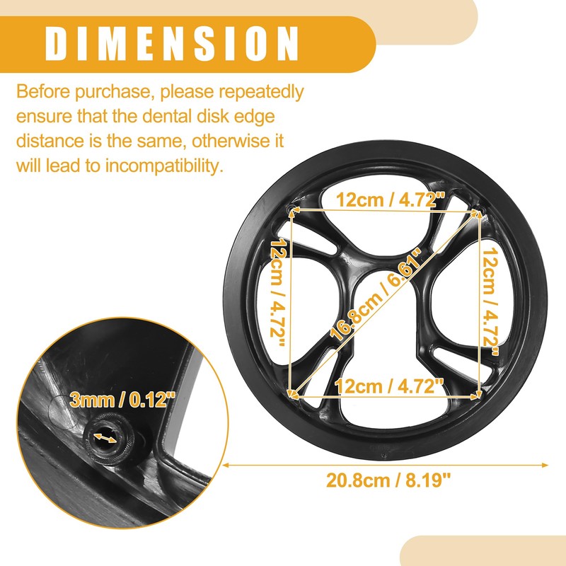Partuto 1 Pc 12Cm Universal Bike Cranksets Protective Cover -