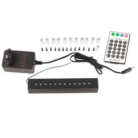 Fiber Optic Lights Kit 12 Holes 6W White Light Meteor Fiber Optic Light with 20 Meteor Modes  100‑240V