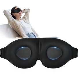Sleep Mask for Men Women, 3D Soft Eye Mask Side Sleepers Light Blocking Sleeping Glasses with Adjustable for Nap Travel