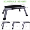3 Levels Adjustable Folding Step Stool,Foldable RV Step Stool,Safer Metal
