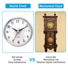 PATIKIL 3.1" 80mm Quartz Clock Insert, Round Quartz Movement Miniature