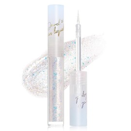 AIUEO Liquid Glitter Eyeshadow Eyeliner Korean Eye Glitter Makeup Long Lasting Shimmer Eyeshadow Lightweight Quick Drying Face Glitter Makeup-Candy