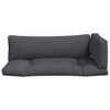 Casafoyer Pallet Cushions 3 pcs Gray Polyester