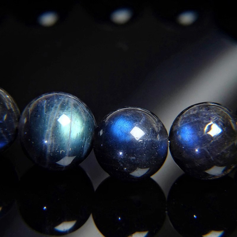 Natural Cat Eye Labradorite Elastic Stretch Bracelet 8mm Crystal Gemstone