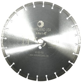 Whirlwind USA 14 Inch Diamond Saw Blade Laser Welding Dry or Wet Cutting for Concrete Masonry Stone Brick Granite